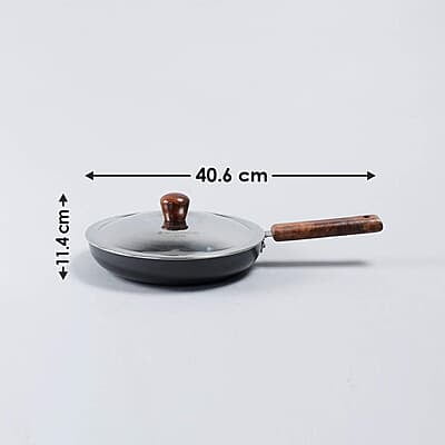 Wonderchef Ebony Hard-anodised Aluminium Fry Pan 24cm Frying Pan Non Stick 1.75L 3.25mm thickness Wonderchef Ebony Hard-anodised Aluminium Fry Pan 24cm Frying Pan Non Stick 1.75L 3.25mm thickness