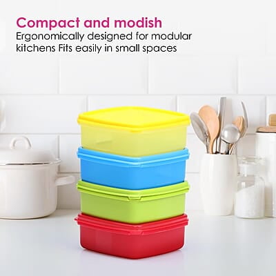 Varmora V Fresh 250 ml Set of 7 FDA Approved BPA-Free Fun Colors Fresh and Hygienic Food Storage Container Varmora V Fresh 250 ml Set of 7 FDA Approved BPA-Free Fun Colors Fresh and Hygienic Food Storage Container