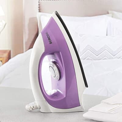 Borosil Dry Press 1000-Watt Iron, Purple Borosil Dry Press 1000-Watt Iron, Purple