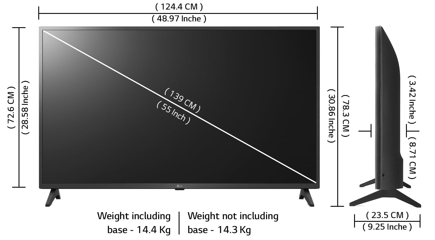 LG 139 cm (55 inches) 4K Ultra HD Smart LED TV 55UQ7550PSF LG 139 cm (55 inches) 4K Ultra HD Smart LED TV 55UQ7550PSF