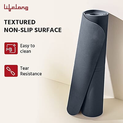 Lifelong Yoga mat for Women & Men EVA Material 4mm Anti-Slip Yoga Mat for Gym Workout