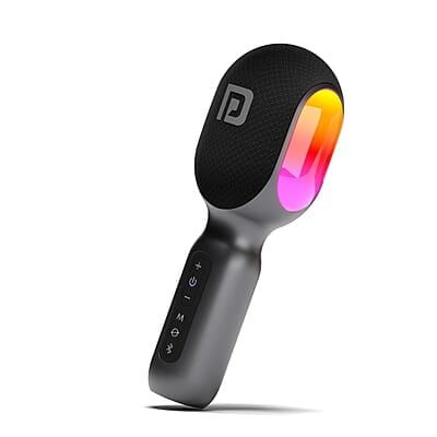 Portronics Dash 2 Wireless Bluetooth Karaoke Mic with 10W Speaker,Upto 10 Hour Playtime