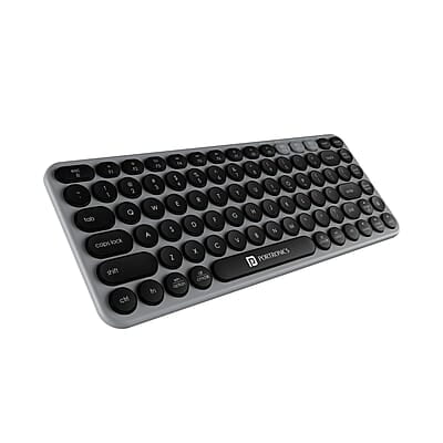 Portronics Bubble 2.0 Wireless Keyboard with Bluetooth + 2.4 GHz Receiver, Connect 3 Devices, Compact TKL Size, 10m Working Range
