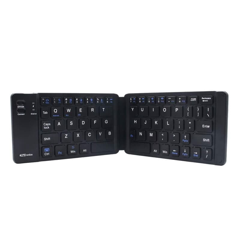 Portronics Chicklet Foldable QWERTY Keyboard, Mini Pocket Sized, Rechargeable, Bluetooth Wireless, One Touch Connect Button Portronics Chicklet Foldable QWERTY Keyboard, Mini Pocket Sized, Rechargeable, Bluetooth Wireless, One Touch Connect Button
