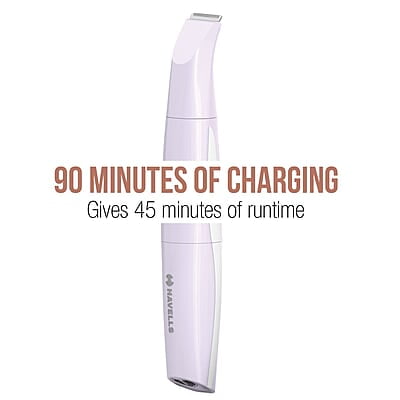 Havells 4-In-1 Lady Body Groomer Bikini & Eyebrow Trimmer With Protective Combs Recharegeable Havells 4-In-1 Lady Body Groomer Bikini & Eyebrow Trimmer With Protective Combs Recharegeable
