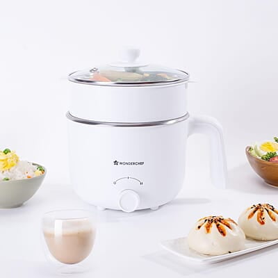 Wonderchef Luxe Multi Cook Kettle 1.2 L 600W  Ivory Dual Power Modes Quick Boiling Automatic Shut-Off