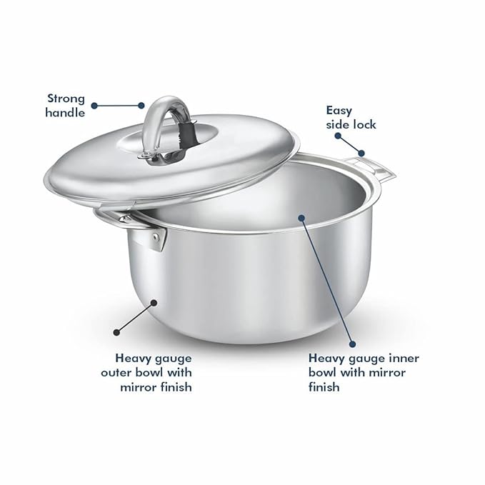 "Signora Ware Blaze 'N'  Cool Casserole with Steel Lid 2.1 Liter