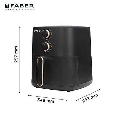 Faber 6 liter 1500W Air Fryer Fry, Bake, Roast, Toast, Defrost, Grill & Reheat Sleek Design Faber 6 liter 1500W Air Fryer Fry, Bake, Roast, Toast, Defrost, Grill & Reheat Sleek Design