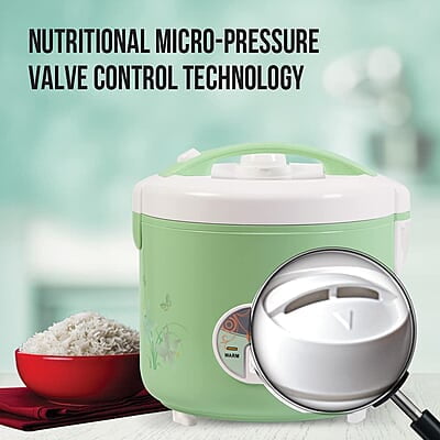 Havells Max Cook Dlx Cl 2.8 Ltr Rice Cooker, 2.8 Liter, Light Green Havells Max Cook Dlx Cl 2.8 Ltr Rice Cooker, 2.8 Liter, Light Green