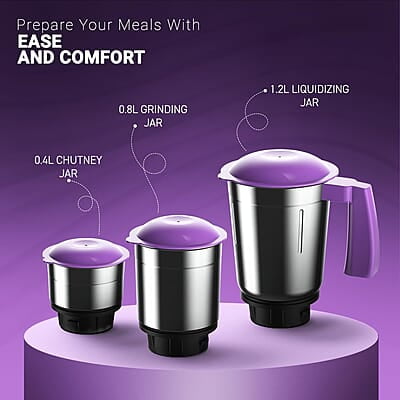Crompton Nigella 500 Watts Mixer Grinder Crompton Nigella 500 Watts Mixer Grinder