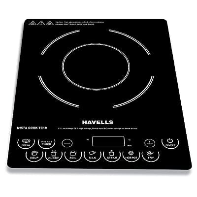 Havells Induction Cooktop Tc 18 1800 Watt (Crystal Glass, Black)