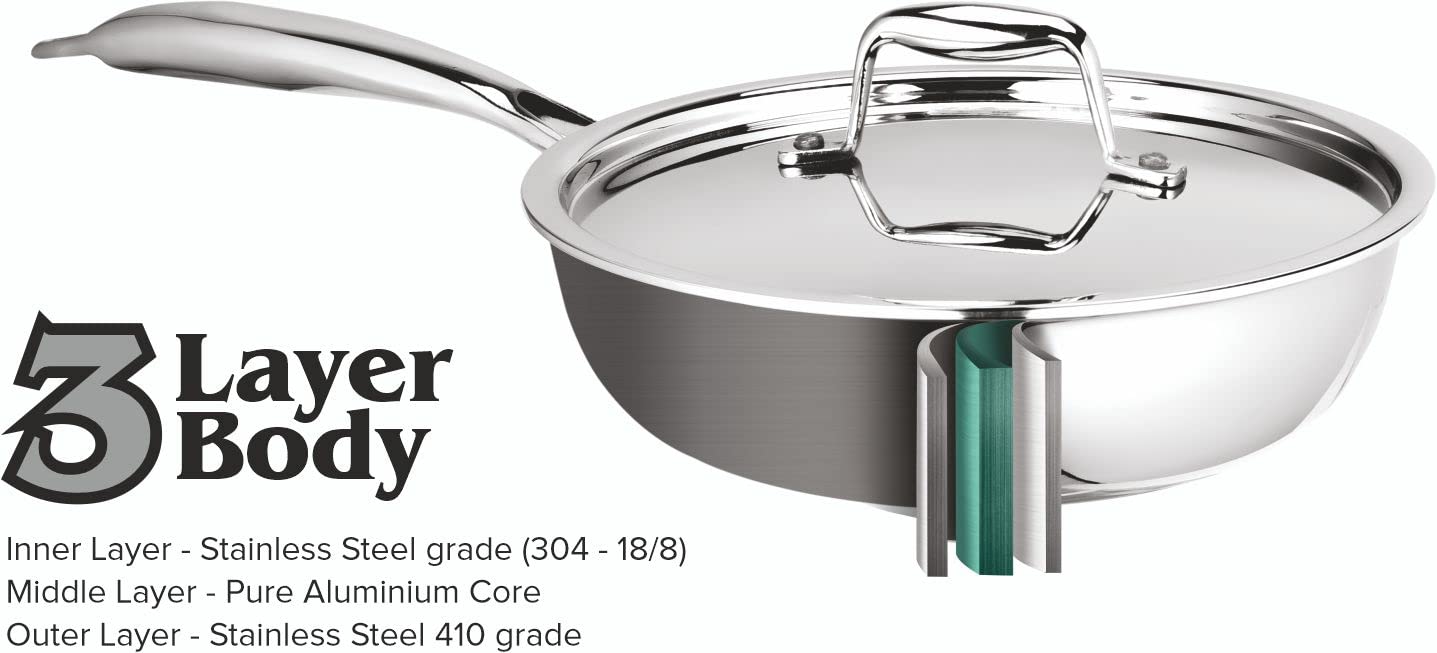 Signora Ware Fry Pan With Lid 2600 ML (24 CM) Signora Ware Fry Pan With Lid 2600 ML (24 CM)