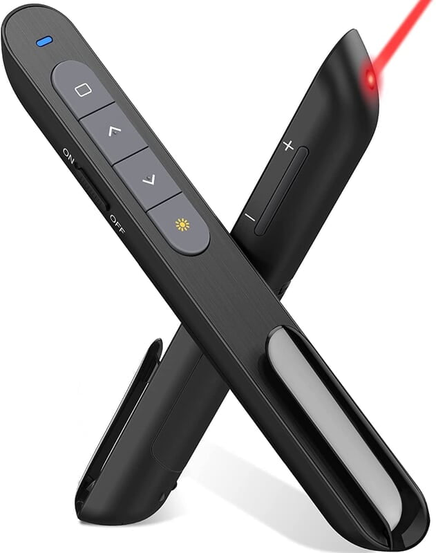 Rts 2024 Wireless Presenter Pointer for Presentation Slide Changer Laser Pointer PPT RF 2.4GHz Hyperlink & Volume Remote Control PowerPoint Office Presentation Clicker for Keynote Rts 2024 Wireless Presenter Pointer for Presentation Slide Changer Laser Pointer PPT RF 2.4GHz Hyperlink & Volume Remote Control PowerPoint Office Presentation Clicker for Keynote