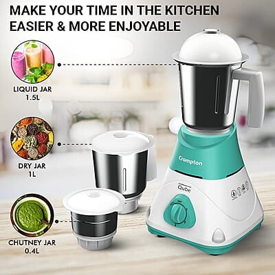 CROMPTON QUBE 3J 500W POWERTRON MOTOR MIXER GRINDER MOTOR VENT-X TECHNOLOGY