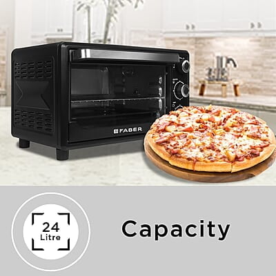 Faber FOTG BK 24 Liter Oven Toaster Grill,Black, 24 liter