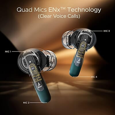 boAt Airdopes 141 ANC TWS in-Ear Earbuds w/ 32 dB ANC, 42 Hrs Playback, 50ms Low Latency Beast Mode, 4 Mics with ENx, ASAP Charge, IWP Twch with BT v5.3 & IPX5 Ear Buds TWS boAt Airdopes 141 ANC TWS in-Ear Earbuds w/ 32 dB ANC, 42 Hrs Playback, 50ms Low Latency Beast Mode, 4 Mics with ENx, ASAP Charge, IWP Twch with BT v5.3 & IPX5 Ear Buds TWS