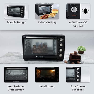 Wonderchef Oven Toaster Grille-40 litres Multi-Stage Heat Selection Bake, Grill, Roast Wonderchef Oven Toaster Grille-40 litres Multi-Stage Heat Selection Bake, Grill, Roast