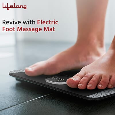 Lifelong EMS Foot Massager- Electric Foot Massager Machine for Pain Relief - 8 Modes, 19 Intensity Levels - Rechargeable, Wireless, Portable Lifelong EMS Foot Massager- Electric Foot Massager Machine for Pain Relief - 8 Modes, 19 Intensity Levels - Rechargeable, Wireless, Portable