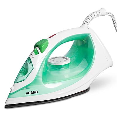 AGARO Regal Steam Iron, 1200W, Ceramic Coated Sole Plate, Fast Heating, 360 degree 00 Ml Water Tank
