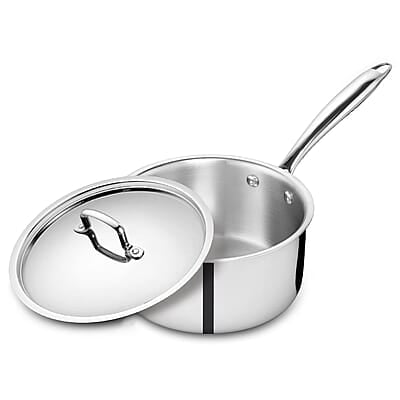 KENT Triply Sauce Pan 14 CM with SS Lid 1.1 L