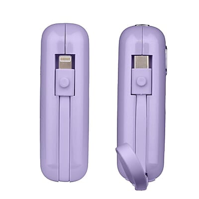 ZEBRONICS MW64 Compact Power Bank, 10000 mAh, Rapid Charge, 22.5W Output, Outputs - Type C Cable | Type C Port | Lightning Port, Percentage Indicator ZEBRONICS MW64 Compact Power Bank, 10000 mAh, Rapid Charge, 22.5W Output, Outputs - Type C Cable | Type C Port | Lightning Port, Percentage Indicator