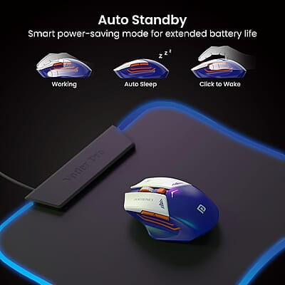 Portronics Vader Pro Wireless Gaming Mouse with 2.4 GHz Receiver, 6 Buttons, Thumb Support, High-Precision Tracking, Ergonomic Comfort, Adjustable Optical DPI for Laptop, PC, Mac Portronics Vader Pro Wireless Gaming Mouse with 2.4 GHz Receiver, 6 Buttons, Thumb Support, High-Precision Tracking, Ergonomic Comfort, Adjustable Optical DPI for Laptop, PC, Mac