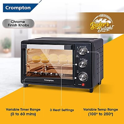 Crompton Baker's Delight 25 Ltr Oven Toaster Grill (OTG) with convection