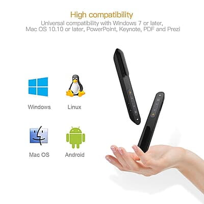 Rts 2024 Wireless Presenter Pointer for Presentation Slide Changer Laser Pointer PPT RF 2.4GHz Hyperlink & Volume Remote Control PowerPoint Office Presentation Clicker for Keynote Rts 2024 Wireless Presenter Pointer for Presentation Slide Changer Laser Pointer PPT RF 2.4GHz Hyperlink & Volume Remote Control PowerPoint Office Presentation Clicker for Keynote