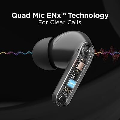 boAt Airdopes 121 PRO Truly Wireless in Ear Ear Buds w/Quad Mic ENx, Low Latency Mode for Gaming, 50H Playtime, IWP, IPX4, Battery Indicator Screen boAt Airdopes 121 PRO Truly Wireless in Ear Ear Buds w/Quad Mic ENx, Low Latency Mode for Gaming, 50H Playtime, IWP, IPX4, Battery Indicator Screen