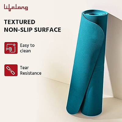 Lifelong Yoga mat for Women & Men EVA Material 4mm Anti-Slip Yoga Mat for Gym Workout
