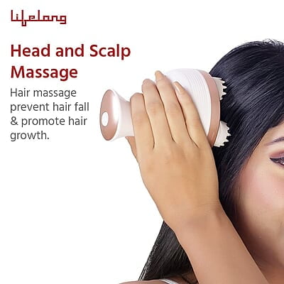 Lifelong LLM225 Rechargeable Head, Scalp Full Body Pain Relief Massager, Electric Head Kneading Massager,4 Speed Modes Lifelong LLM225 Rechargeable Head, Scalp Full Body Pain Relief Massager, Electric Head Kneading Massager,4 Speed Modes