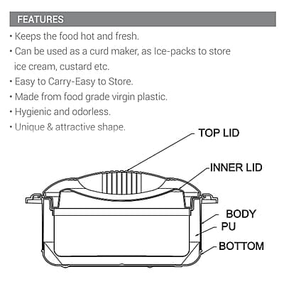 MILTON Orchid 1000 Casserole 790 ml MILTON Orchid 1000 Casserole 790 ml