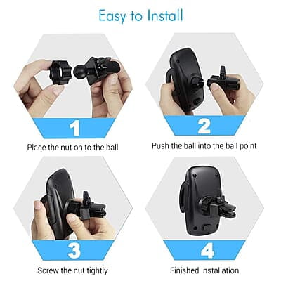 Portronics CLAMP X Car-Vent Mobile Holder 360 Degree Rotational, Strong Lock Mechanism Portronics CLAMP X Car-Vent Mobile Holder 360 Degree Rotational, Strong Lock Mechanism