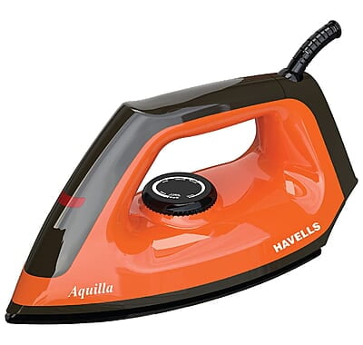 Havells Dry Iron Aquilla 1000W Iron Press German Technology Non Sick Coated Sole Plate