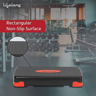Lifelong Polypropylene Adjustable Home Gym Exercise Fitness Stepper for Exercise Lifelong Polypropylene Adjustable Home Gym Exercise Fitness Stepper for Exercise