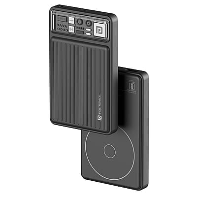 Portronics Luxcell Wireless Mini 10k 10000mAh 15W Magnetic Wireless Fast Charging Smallest Power Bank with 22.5 Wired Output Portronics Luxcell Wireless Mini 10k 10000mAh 15W Magnetic Wireless Fast Charging Smallest Power Bank with 22.5 Wired Output