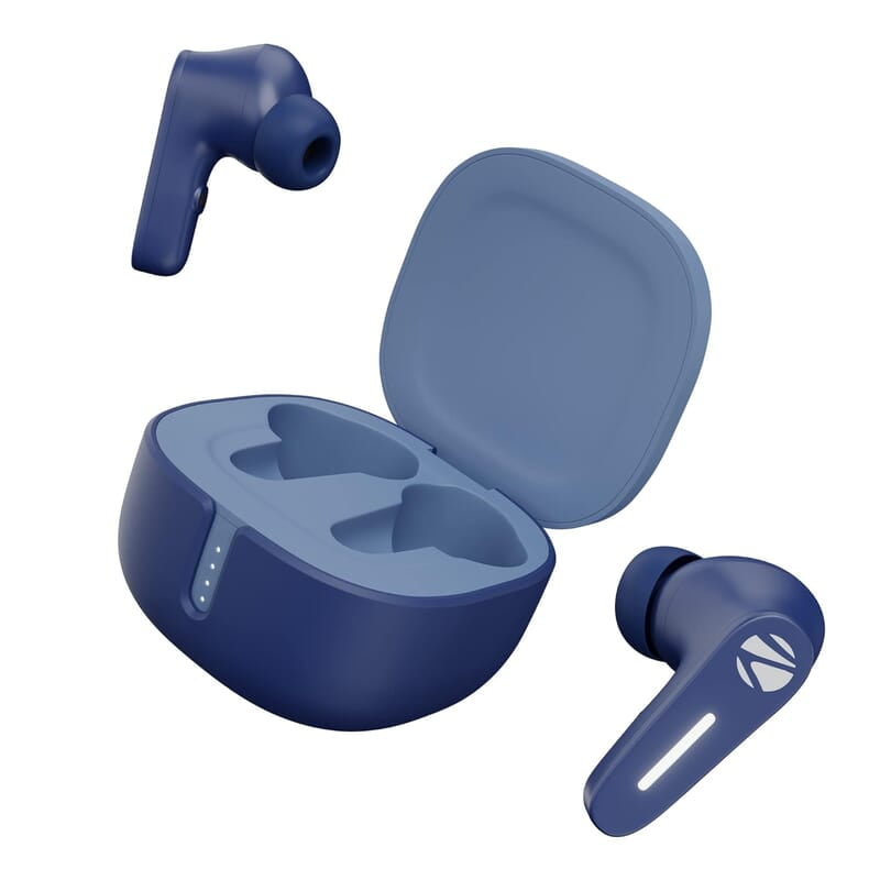 Zebronics Sound Bomb 7 Bluetooth TWS in Ear Earbuds with 40H Playtime, ENC Mic, Rapid Charge, Upto 50ms Gaming Mode, Flash Connect, Voice assistant, Smooth Touch Control, BT v5.2, Type C