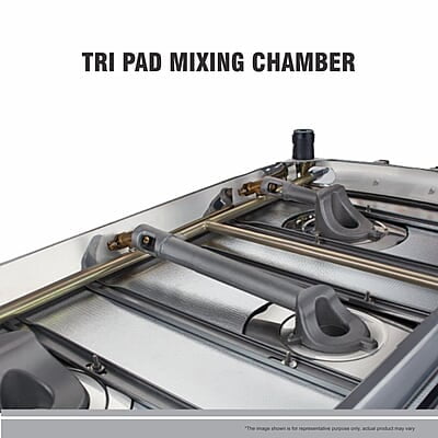 Preethi Blu Flame Zeal Plus Glass Top 2-Burner Manual Gas Stove