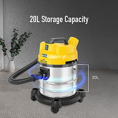 KENT Wet and Dry Vacuum Cleaner KSL 612 1200 W Blower Function Flexible hose Extension tube Crevice tool Floor brush Wet brush Filter bag