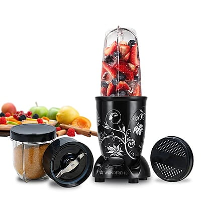 Wonderchef 400 Watt Nutri-Blend Juicer Mixer Grinder (Black)