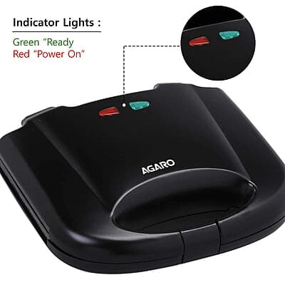 Agaro 750 watt Elegant Sandwich Maker, with Non-Stick Fixed Plates Agaro 750 watt Elegant Sandwich Maker, with Non-Stick Fixed Plates