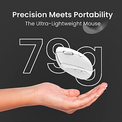 Portronics Toad 30 Wireless Mouse with 2.4 GHz Connectivity, USB Receiver, 6 Buttons, Adjustable DPI, Silicon Grip