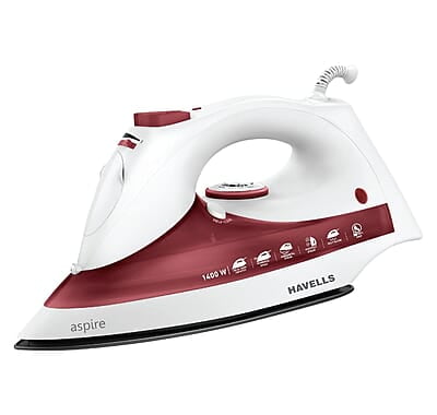 Havells ABS Aspire 1400 Watt Steam Iron Press With Precision Tip Sole Plate Havells ABS Aspire 1400 Watt Steam Iron Press With Precision Tip Sole Plate