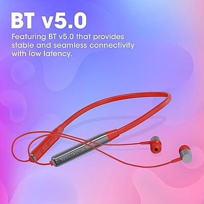 ZEBRONICS Zeb-Evolve BTv5.0, Voice Assistant, Rapid Charge, Dual Pairing, Call Function, Magnetic Earpiece Bluetooth Wireless in Ear Earphones with Mic ZEBRONICS Zeb-Evolve BTv5.0, Voice Assistant, Rapid Charge, Dual Pairing, Call Function, Magnetic Earpiece Bluetooth Wireless in Ear Earphones with Mic