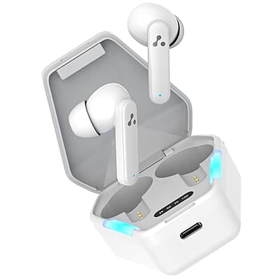 Ambrane True Wireless Gaming in Ear Earbuds, 56ms Ultra-Low Latency, Lag-Free Audio, 18 Hours Long Playtime, Instant Pairing with Bluetooth V5.0, Boosted Bass, IPX4