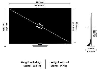 Samsung 138 cm (55 inches) 4K Ultra HD AI Smart Neo-QLED TV QA55QN90DAULXL Samsung 138 cm (55 inches) 4K Ultra HD AI Smart Neo-QLED TV QA55QN90DAULXL