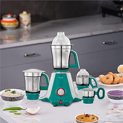 Preethi Aries MG 216 mixer grinder 750 watt, Green, 4 Jars, Vega W5 motor with 5yr Warranty Preethi Aries MG 216 mixer grinder 750 watt, Green, 4 Jars, Vega W5 motor with 5yr Warranty
