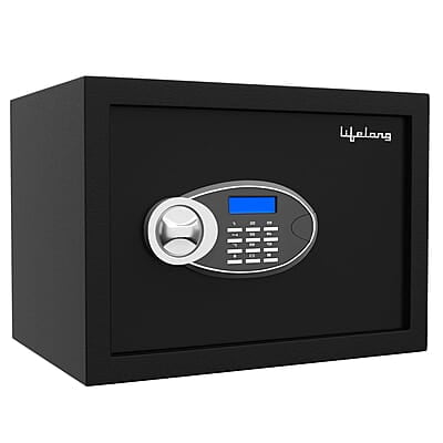 Lifelong Locker For Home&Office 34L-Digital Safe Locker Anti-Theft Alarm Electronic Keypad