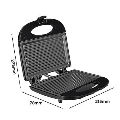 Faber 750W Sandwich Grill Toaster Grill, Toast & Heat 2 Slice Slots