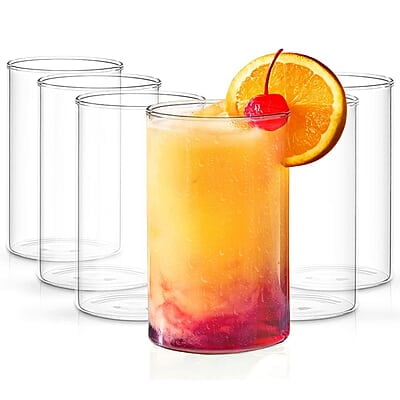 Borosil - Vision Glass Set, 295 ml, Set of 6, Transparent